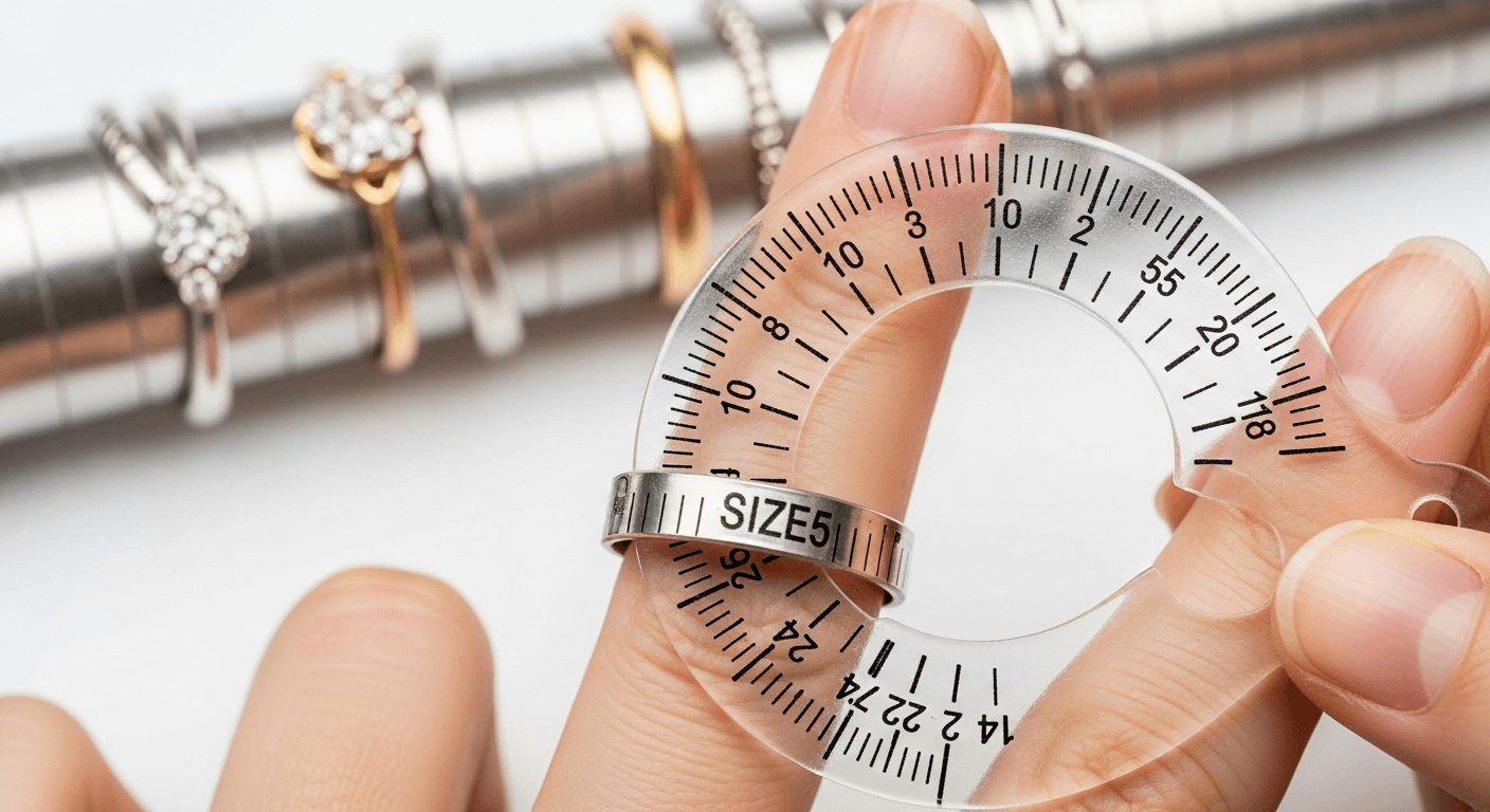 Ring sizing tools and measurement guides
